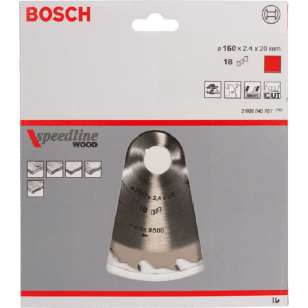Диск за циркуляр за дърво, Bosch Speedline Wood